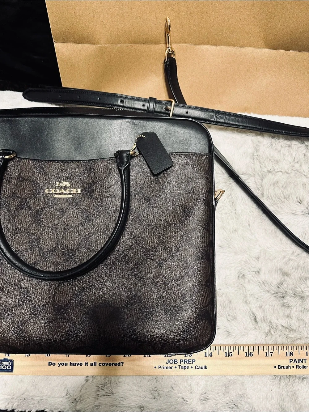 COACH Brown Signature with Removable Strap